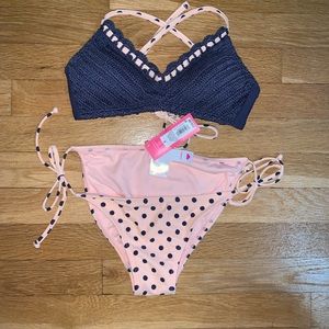 NWT size small knit racerback bikini